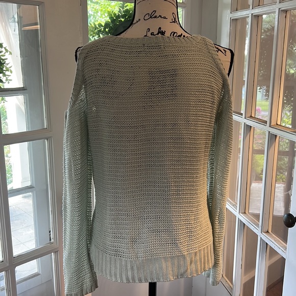 Lescana For a Venus cold shoulder blue green sweater - Picture 5 of 8